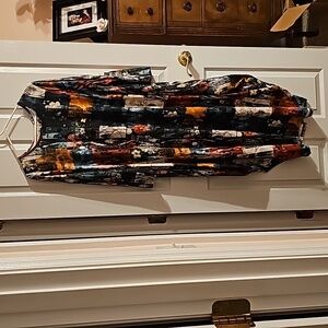 Nuggles XL bubble dress, autumn patchwork, only worn a couple times